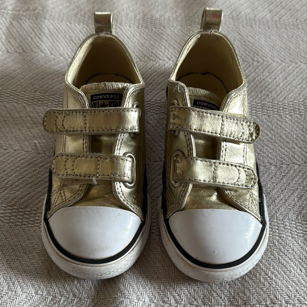 Gold Converse Sneakers, Little Kids Size 9